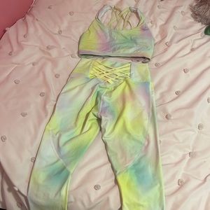 Fabletics Tie Dye Workout Set